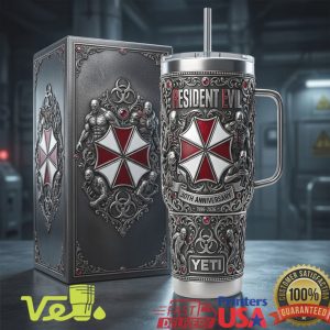 Resident Evil 30th Anniversary Umbrella Corp 40oz Tumbler