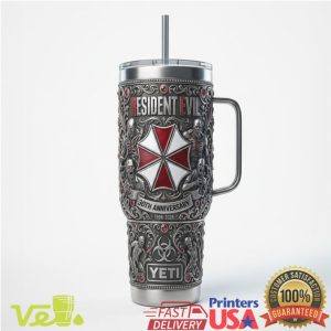 Resident Evil 30th Anniversary Umbrella Corp 40oz Tumbler