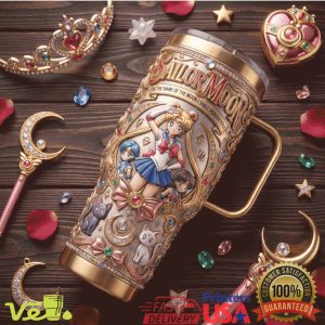Sailor Moon Pretty Guardian Gold Edition Custom 40oz Tumbler with Handle