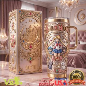 Sailor Moon Pretty Guardian Gold Edition Custom 40oz Tumbler with Handle