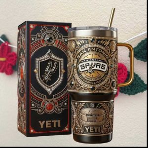 San Antonio Spurs Nation AT&T Center Championship Style Graphic Tumbler