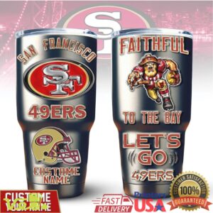 San Francisco 49ers Faithful to the Bay NFL Retro Gameday Gift Stainless Steel Insulated Tumbler