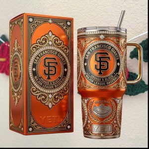 San Francisco Giants Orange & Black Oracle Park Jeweled Tumbler