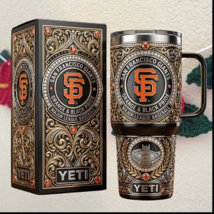 San Francisco Giants Orange & Black Pride Jeweled 40oz Tumbler with Gift Box