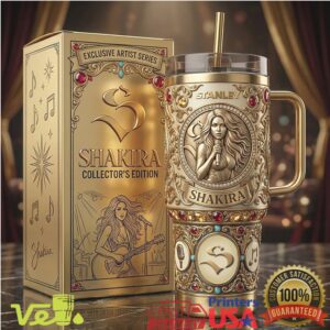 Shakira Exclusive Artist Series Collector's Edition Gold Music Legend Tumbler