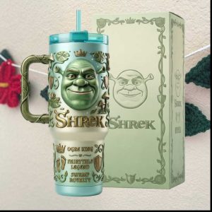 Shrek Ogre King Fairytale Legend Swamp Royalty 3D Custom Tumbler