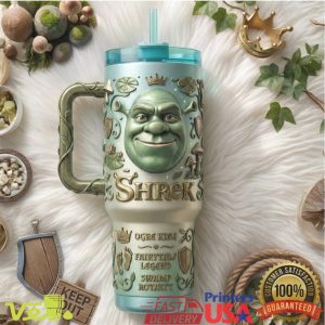 Shrek Ogre King Swamp Royalty Fairytale Legend Character Tumbler