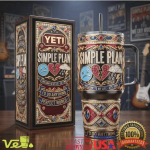 Simple Plan Welcome To My Life Luxury Embossed 40oz Tumbler