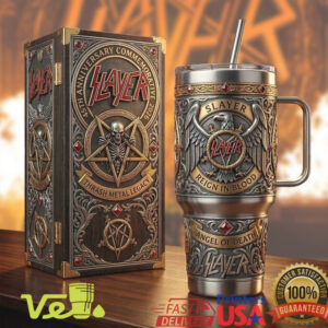 Slayer Reign In Blood 45th Anniversary Thrash Metal Legacy 40oz Tumbler