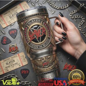 Slayer Reign In Blood Seasons In The Abyss Heavy Metal Band Stainless Steel Insulated Tumbler