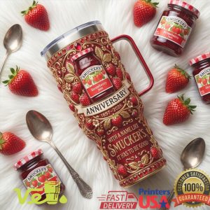 Smucker's Strawberry Jam 129th Anniversary Floral 40oz Tumbler