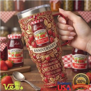 Smucker's Strawberry Jam 129th Anniversary Floral 40oz Tumbler
