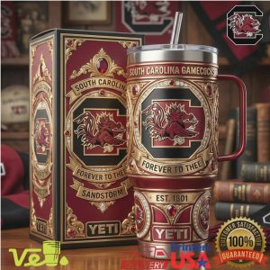 South Carolina Gamecocks Sandstorm Forever To Thee NCAA 40oz Tumbler