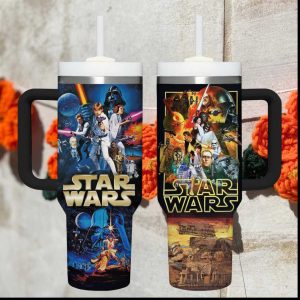 Star Wars Classic Movie Poster Collage 40oz Tumbler with Handle