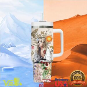 Stevie Nicks Whispers of Magic Forever Stevie Vintage Floral Gifts for Fans Stainless Steel Insulated Tumbler
