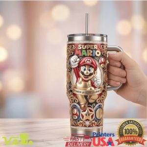 Super Mario Power Up Your Journey Collector Edition 40oz Tumbler