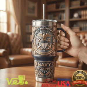 Navy MidshipHonor Courage Commitment US Naval Academy Military Pride Tumbler