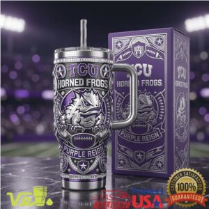 TCU Horned Frogs Purple Reign Football Championship Style Sports Tumbler