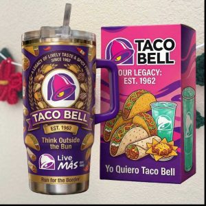 Taco Bell “Live Mas” Est. 1962 Vintage Logo Legacy Tumbler