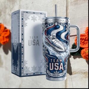 Team USA Milano Cortina 2026 Winter Olympics Glory On Ice Athlete Gift Stainless Steel Insulated Tumbler