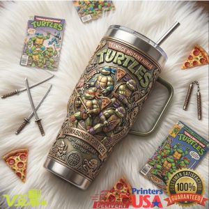 Teenage Mutant Ninja Turtles TMNT 42nd Anniversary Cowabunga Forever Retro Cartoon Fans Tumbler