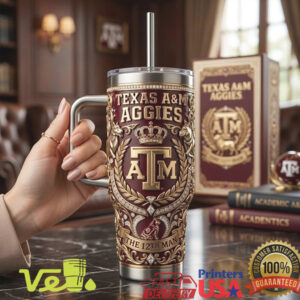 Texas A&M Aggies The 12th Man Championship Legacy Edition Maroon Gold Tumbler