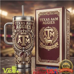 Texas A&M Aggies The 12th Man Championship Legacy Edition Maroon Gold Tumbler