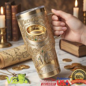 The Lord Of The Rings One Ring Fellowship Movie Series Vintage Fan Tumbler
