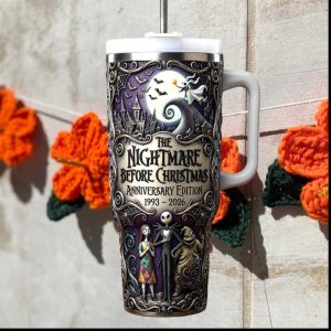 The Nightmare Before Christmas 33rd Anniversary 3D Sculpted Jack & Sally Tumbler The Nightmare Before Christmas 33rd Anniversary 3D Sculpted Jack & Sally Tumbler