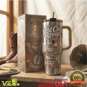 The Red Clay Strays American Country Soul Vintage Gramophone 40oz Tumbler