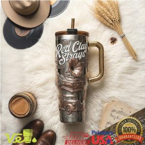 The Red Clay Strays American Country Soul Vintage Gramophone 40oz Tumbler
