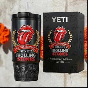 The Rolling Stones 64th Anniversary 1962 2026 Anniversary Edition Yeti Tumbler