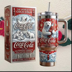 The World of Coca Cola Ultimate Legacy Snowflake Polar Bear Tumbler