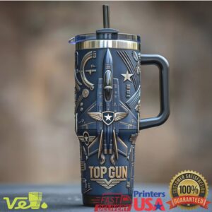 Top Gun Maverick Fighter Jet Navy Aviation Pilot Movie Fan Stainless Steel Insulated Tumbler