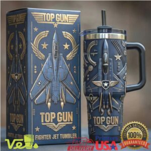 Top Gun Maverick Fighter Jet Navy Aviation Pilot Movie Fan Stainless Steel Insulated Tumbler