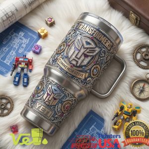 Transformers Commemorative Est 1984 Optimus Prime Autobot Retro Robot Action Fans Collector Tumbler