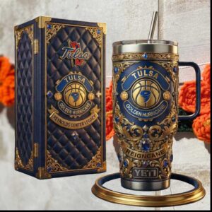 Tulsa Golden Hurricane Reynolds Center Legacy NCAA Basketball Sports Gift Stainless Steel Insulated Tumbler