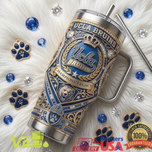 UCLA Bruins Champions Legacy Blue Gold Collegiate Sports Varsity Tumbler