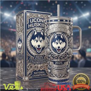 UConn Huskies 2025 National Champions NCAA Basketball Dynasty Team Tumbler