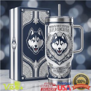 UConn Huskies Blue Blood Dynasty NCAA Basketball Championship Tumbler