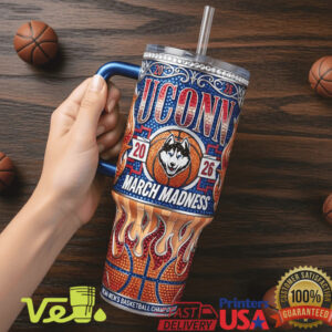 UConn Huskies March Madness 2026 NCAA Men’s Basketball Championship Tournament Tumbler