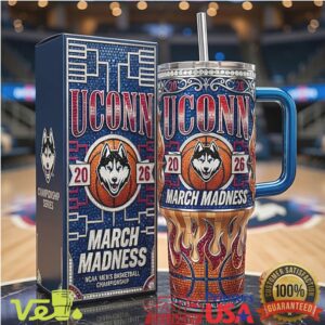 UConn Huskies March Madness 2026 NCAA Men’s Basketball Championship Tournament Tumbler