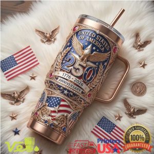 USA 250th Anniversary 1776 2026 American Eagle Tumbler