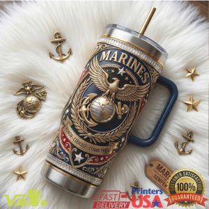 United States Marines Semper Fi Honor Courage Commitment Military Tumbler