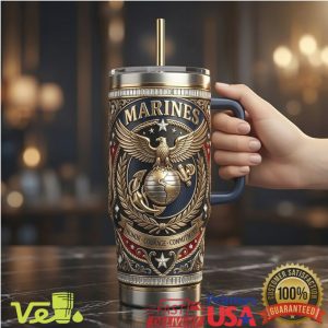 United States Marines Semper Fi Honor Courage Commitment Military Tumbler