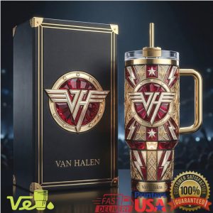 Van Halen 1984 Tour Tribute Luxury 40oz Tumbler with Gold Ruby Inlay