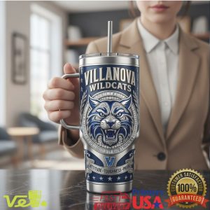 Villanova Wildcats NCAA Basketball Royal Dynasty Edition Luxury Silver Fan Men Women Tumbler