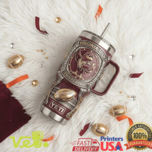 Virginia Tech This Is Home Hokie Bird Maroon Gold Collegiate Tumbler