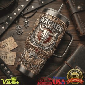 Wacken 2026 Anniversary Thrash Legacy Heavy Metal 40oz Tumbler