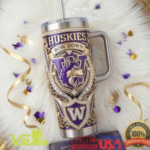 Washington Huskies Bow Down Royal Championship Edition College Football Style Tumbler